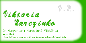 viktoria marczinko business card